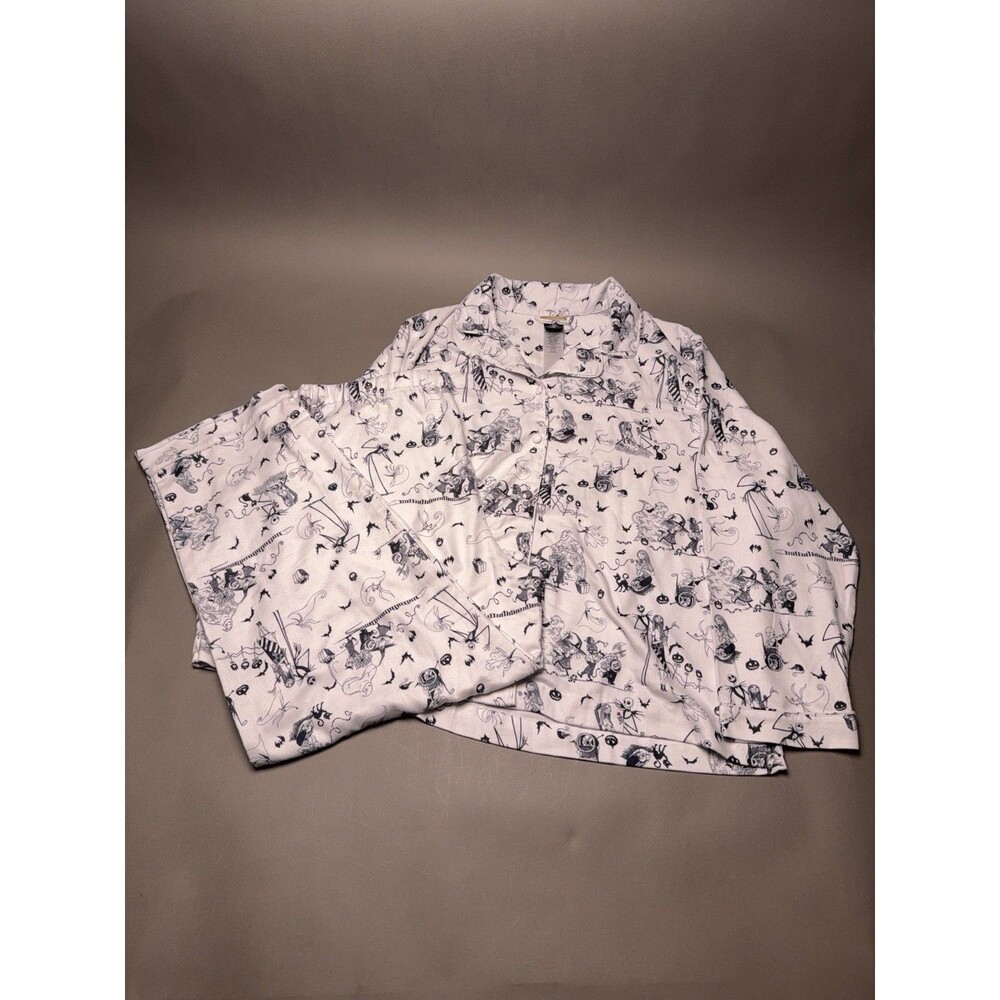 POTTERY BARN x DISNEY NIGHTMARE BEFORE CHRISTMAS FLANNEL PAJAMAS HALLOWEEN XL
